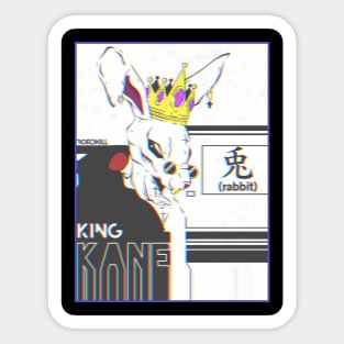 Rabbit King Sticker